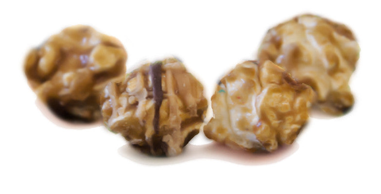 Buckeye Bits - Caramel with Peanut Butter and Chocolate Popcorn